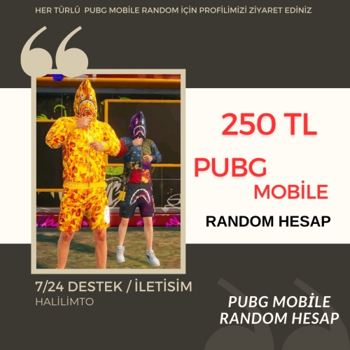  250 TL DODPDOLU RİSKLİ +++ PUBG MOBİL RANDOM